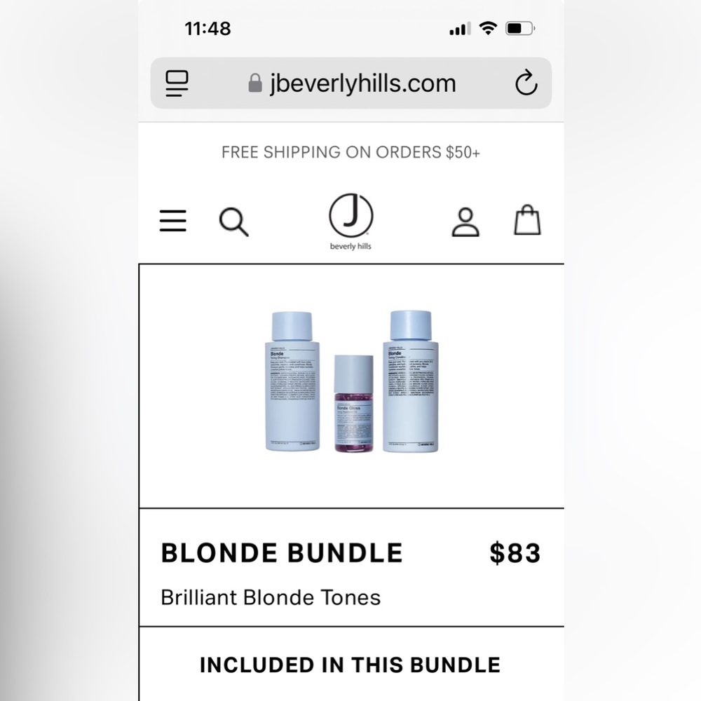 NWT J Beverly Hills Blond Box